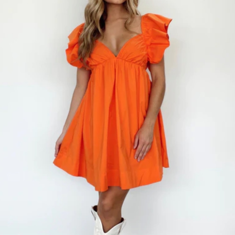 Sunkist Poplin Dress
